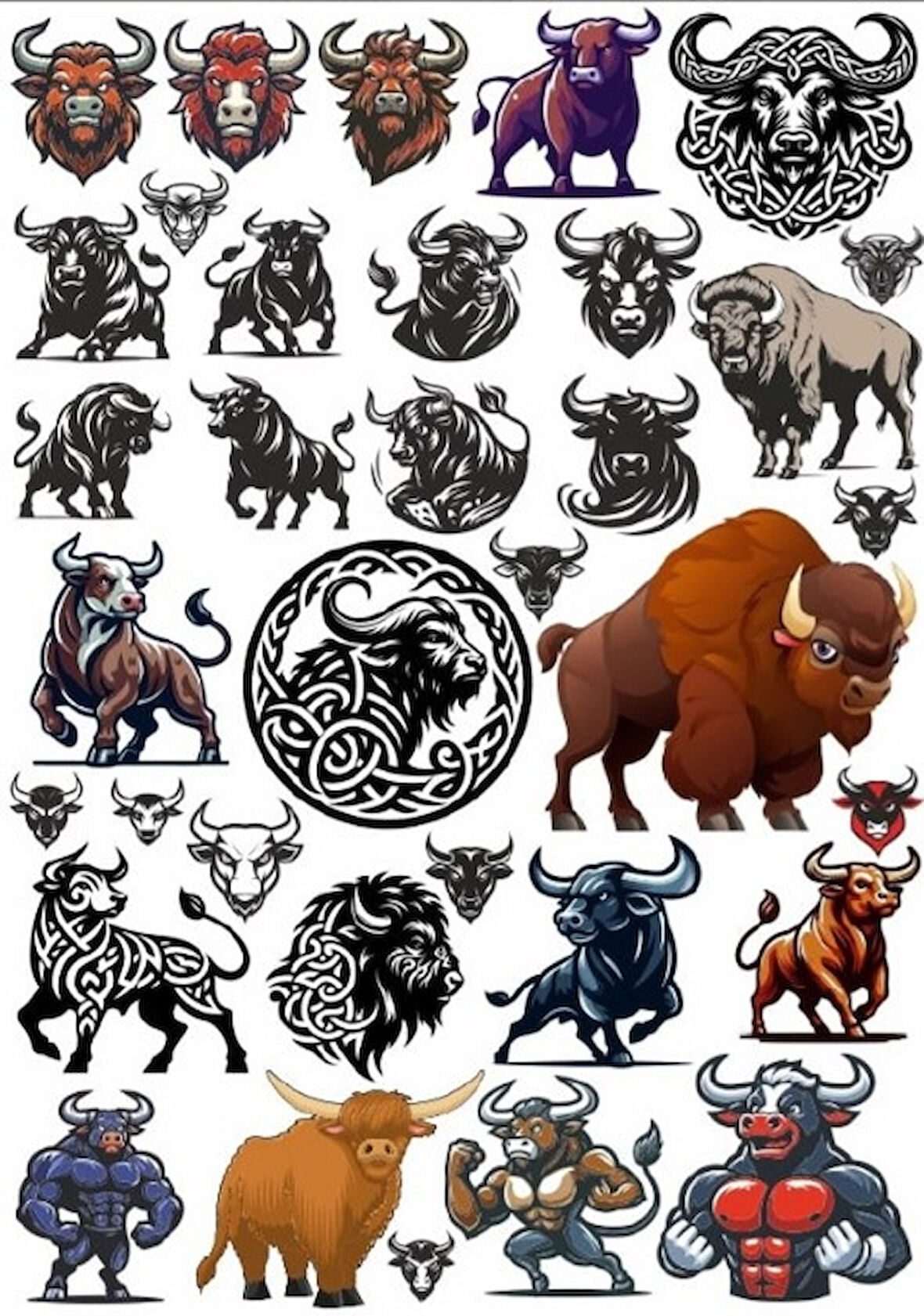 Boğa Sticker Set