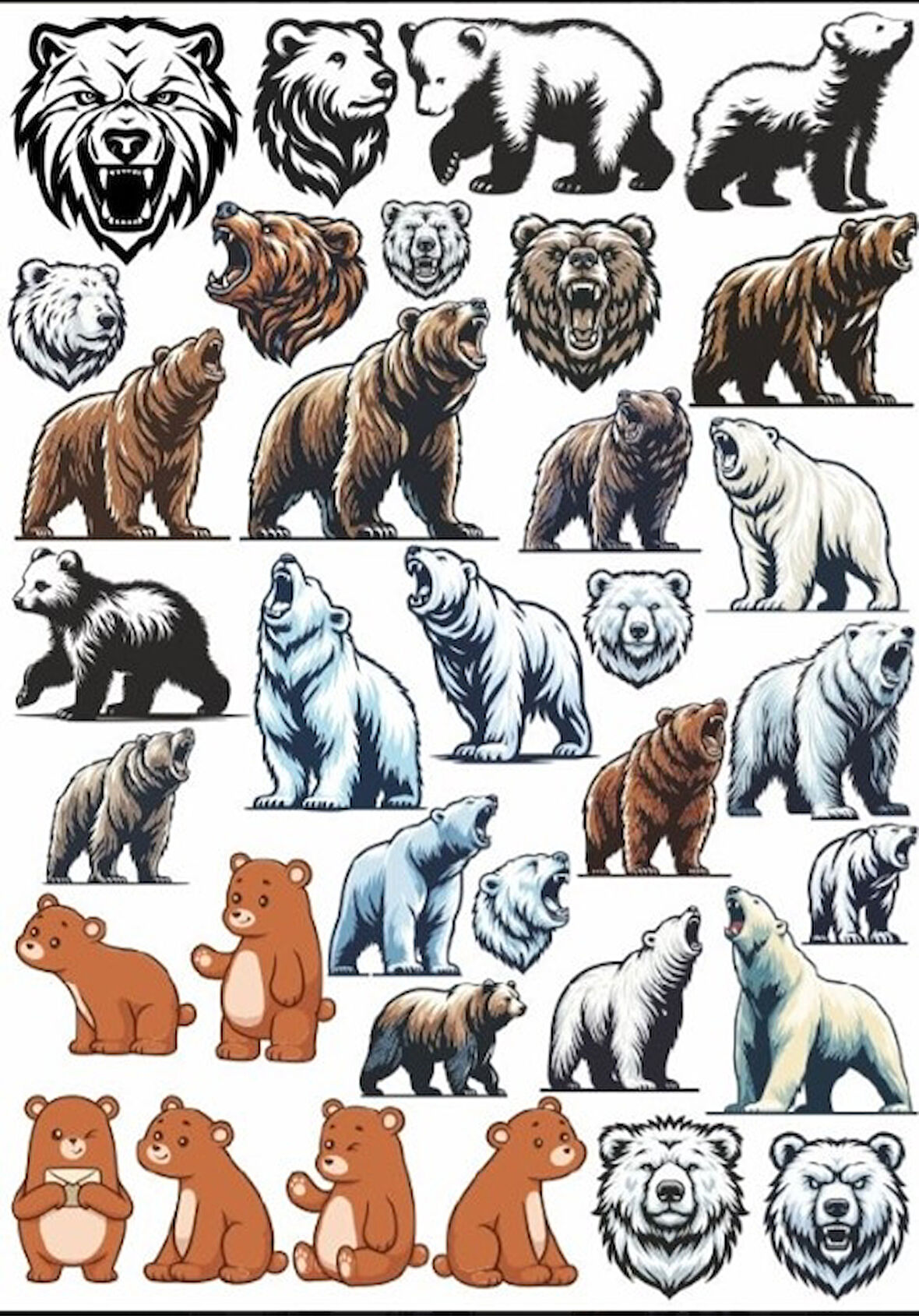 Ayı Sticker Set