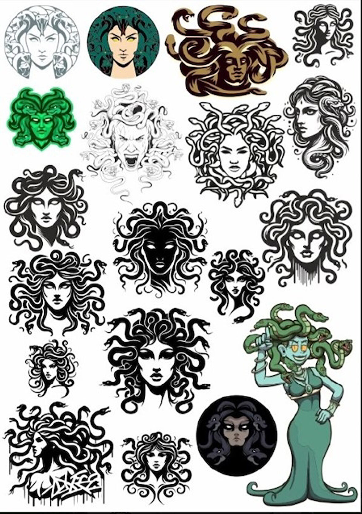 Medusa Sticker Set
