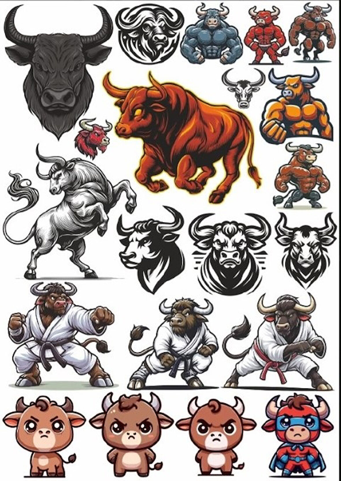 Boğa Sticker Set