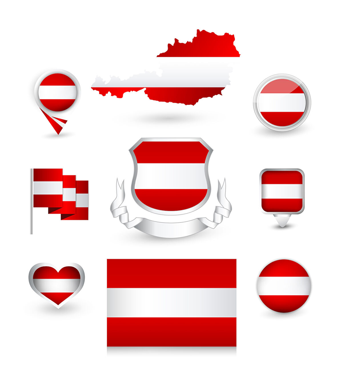 Avusturya Sticker Set