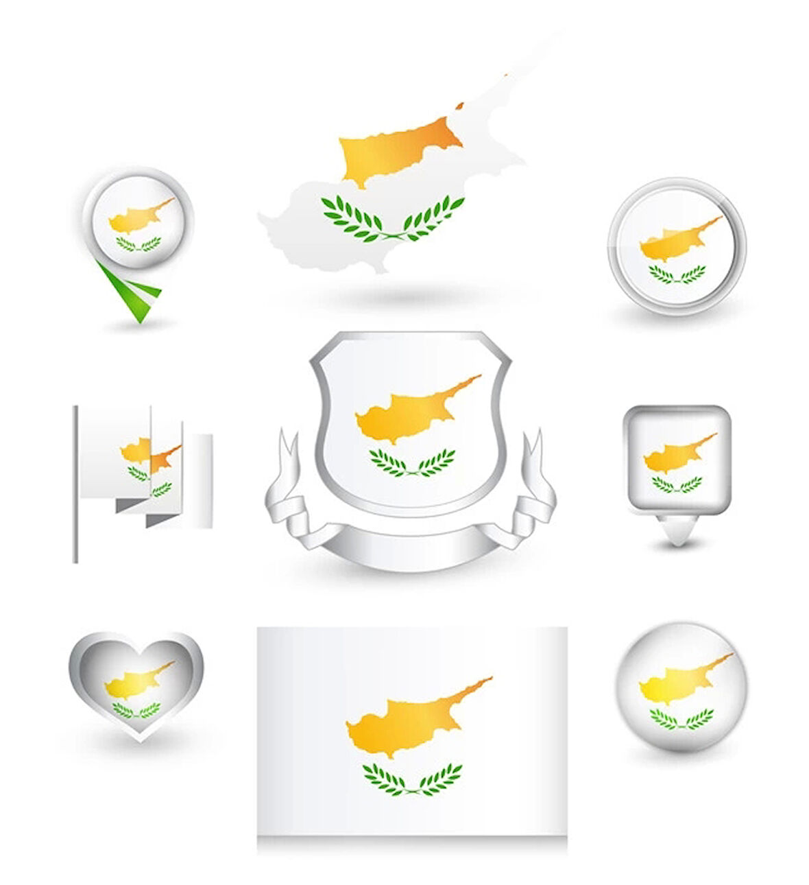 Kıbrıs Türk Cumhuriyeti Sticker Set