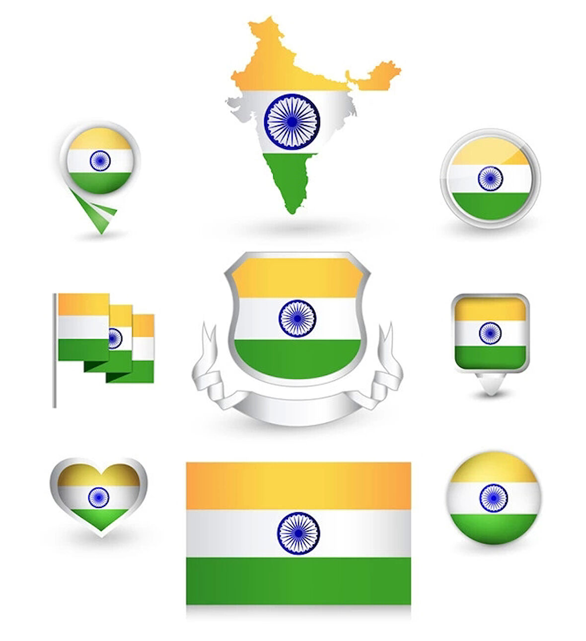Hindistan Sticker Set