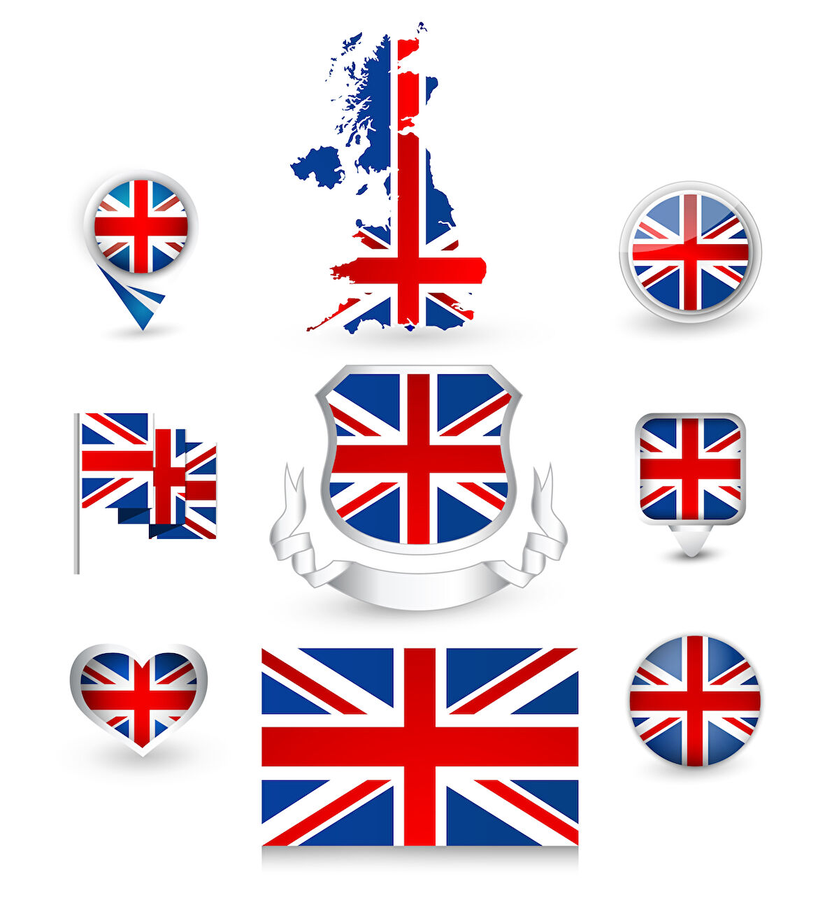 Birlleşik Krallık Sticker Set