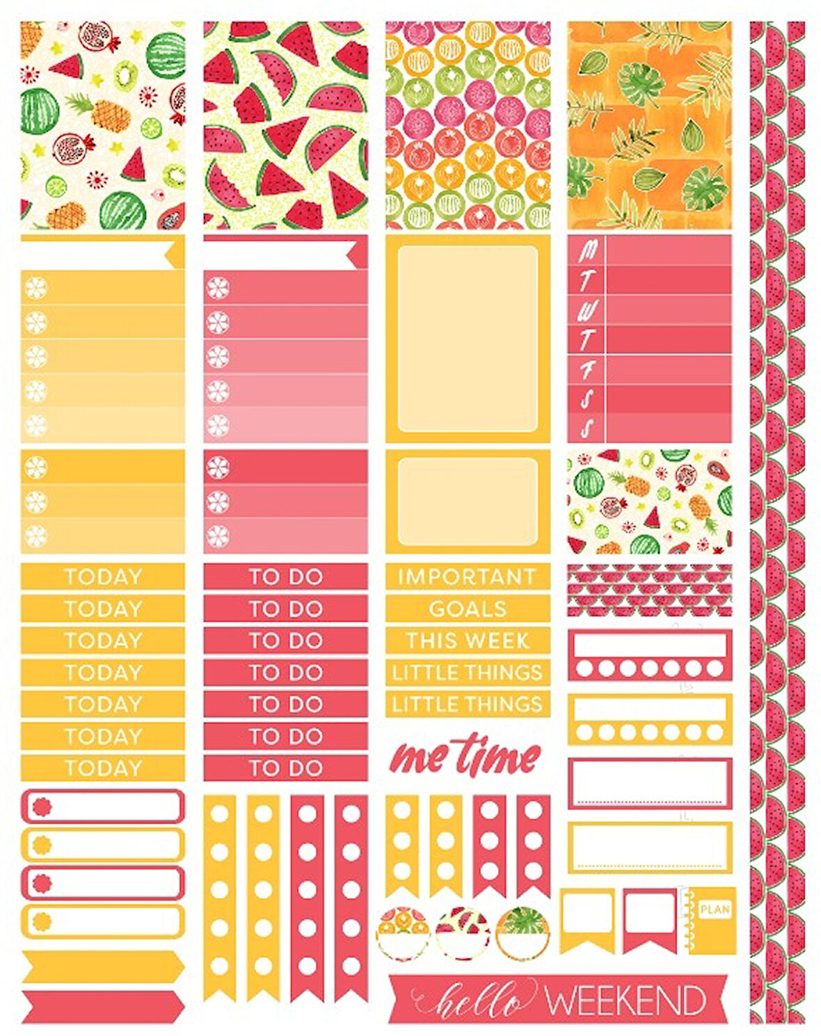 Planner Sticker Set
