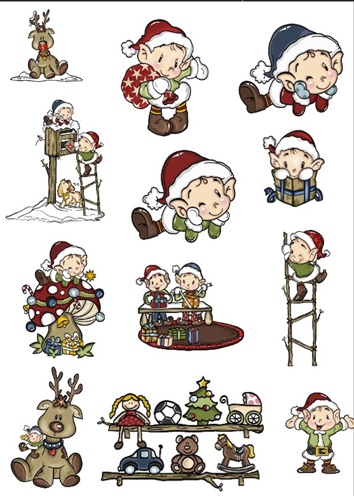 Noel Temalı Sticker SEt