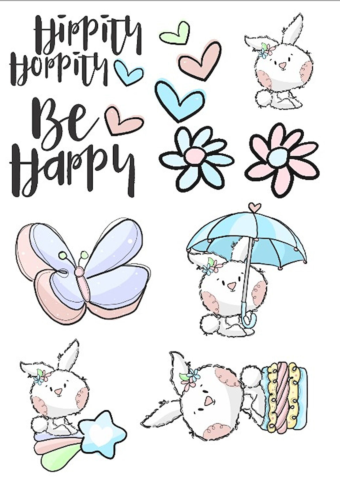 Kelebekk Sticker Set