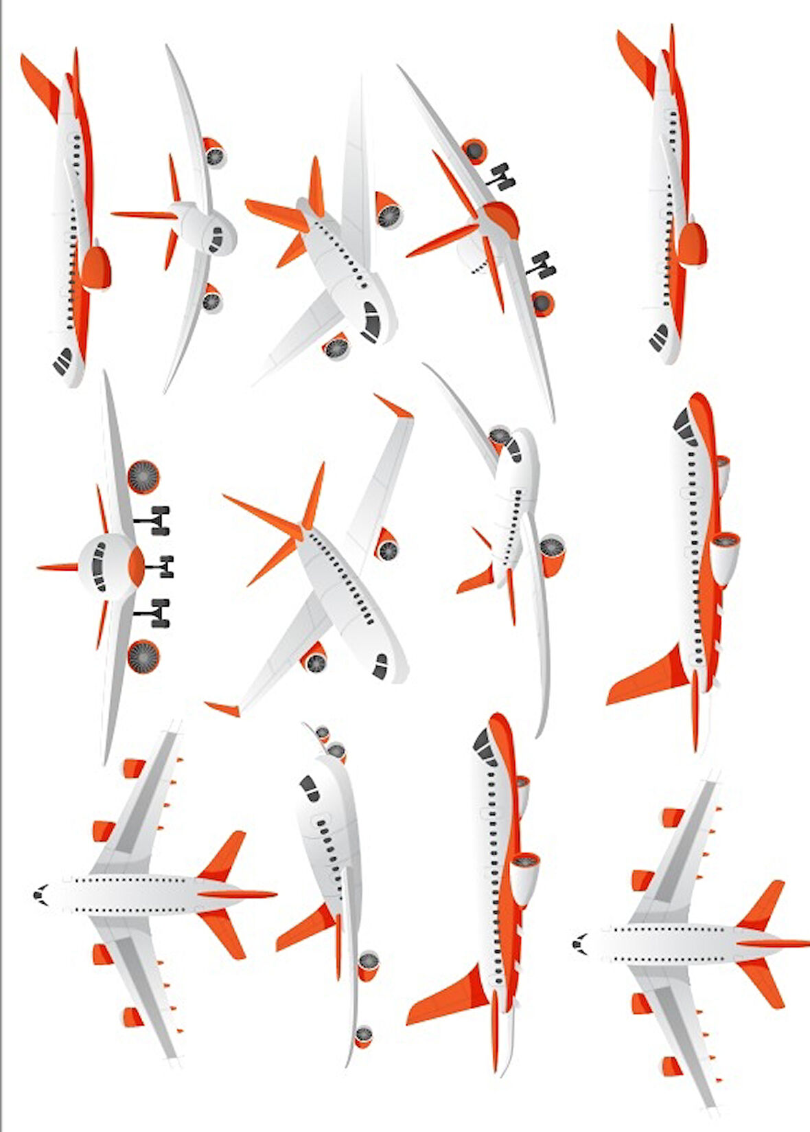 Uçaklar Sticker Set