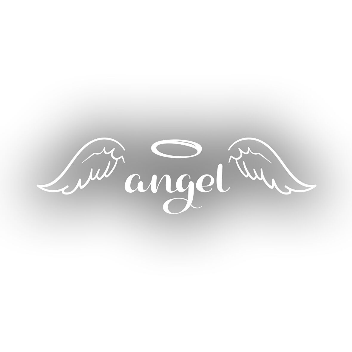 Angel Sticker 17x17 Cm Beyaz