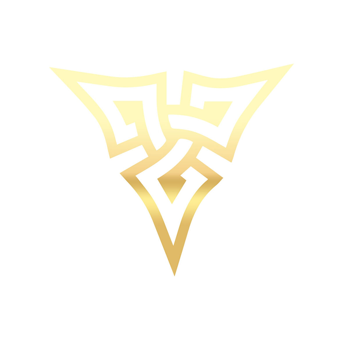 Nordik Güç Sembolü Sticker 17x17 Cm Gold