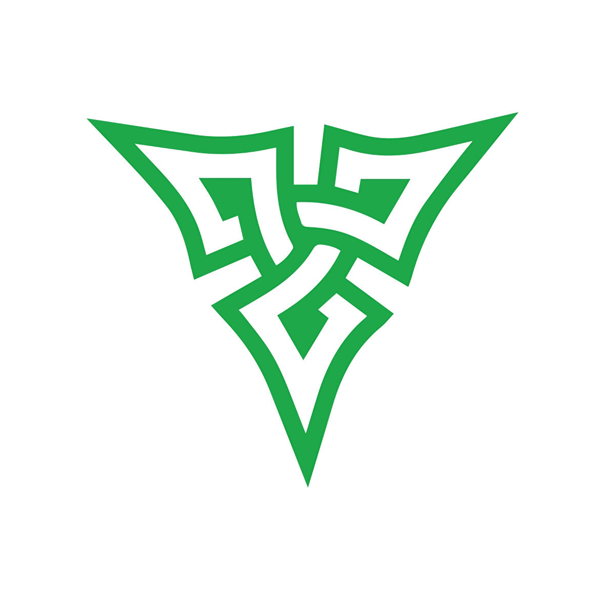 Nordik Güç Sembolü Sticker 17x17 Cm Yeşil