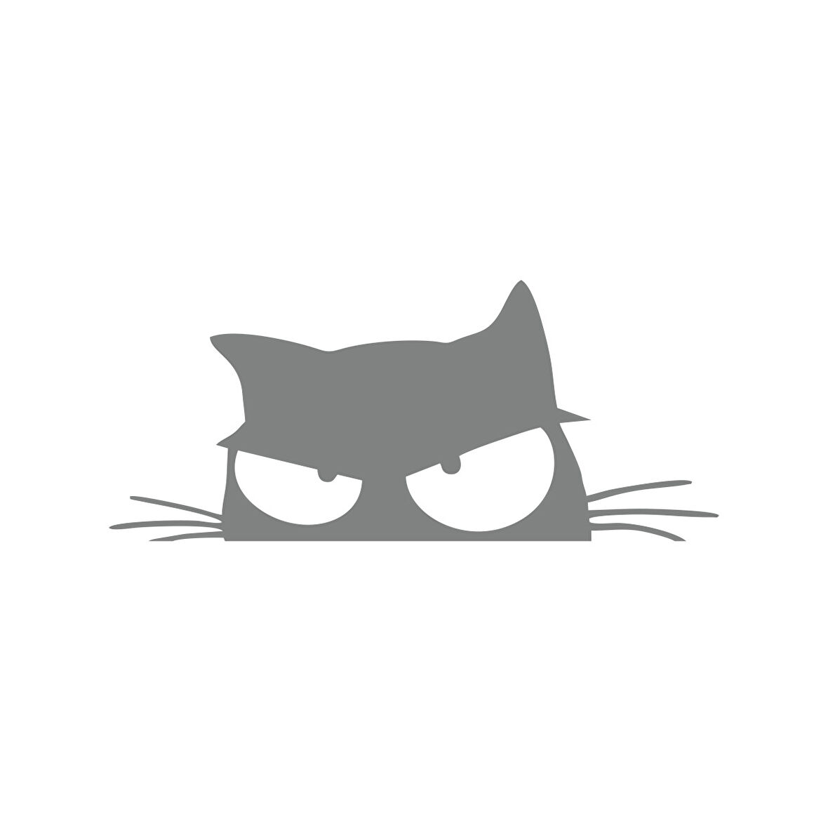 Kedi Sticker 17x17 Cm Gri