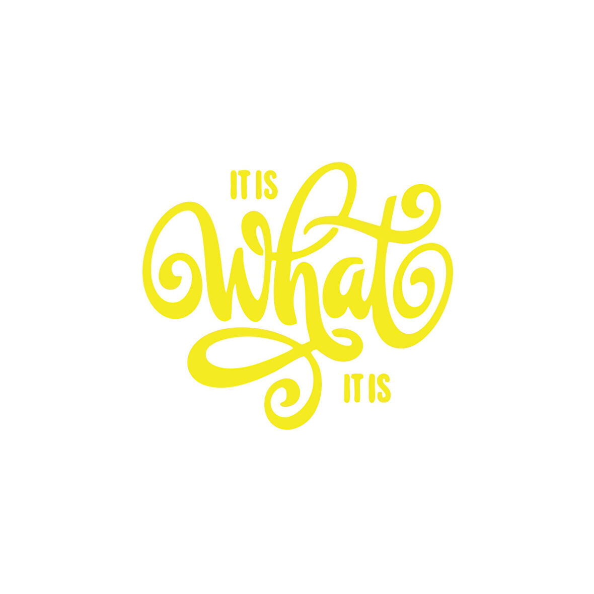 What is This Sticker 17x17 Cm Sarı