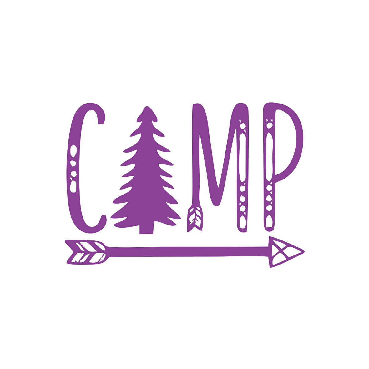 Camp Sticker 17x17 Cm Mor