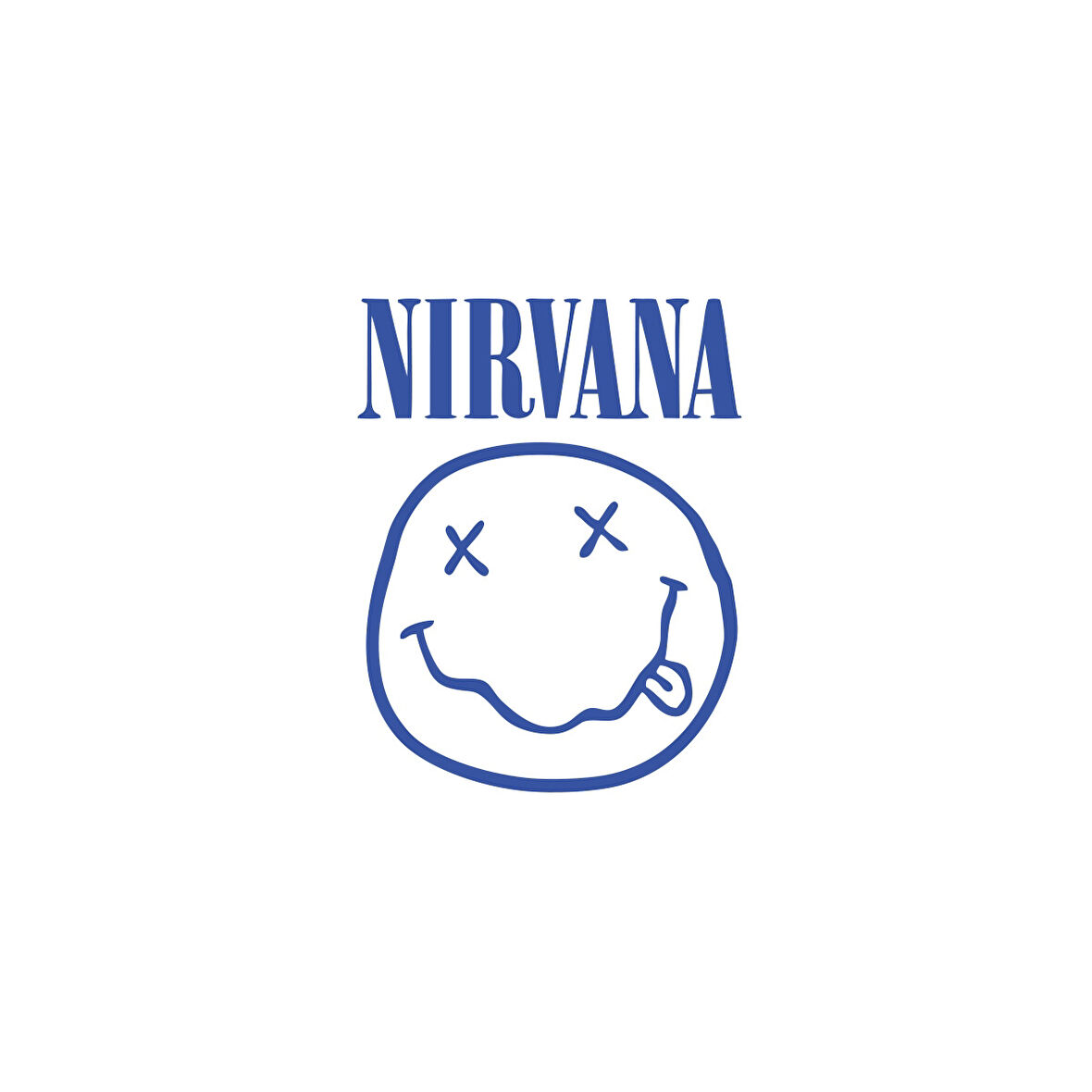 Nirvana Surat Sticker 17x17 Cm Mavi