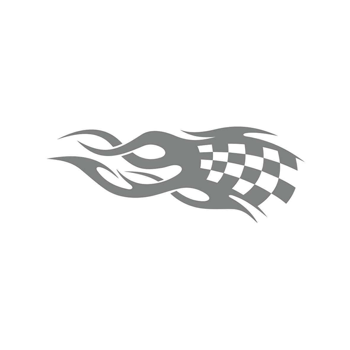 Alev Racing Sticker 17x17 Cm Gri