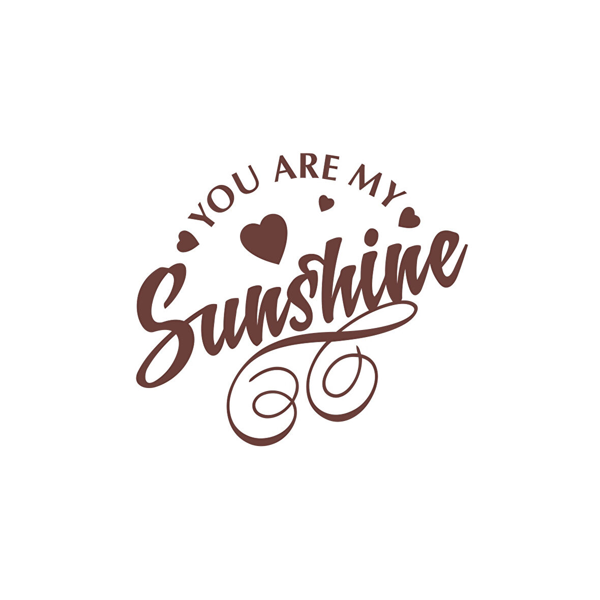 Sunshine Sticker 17x17 Cm Kahverengi