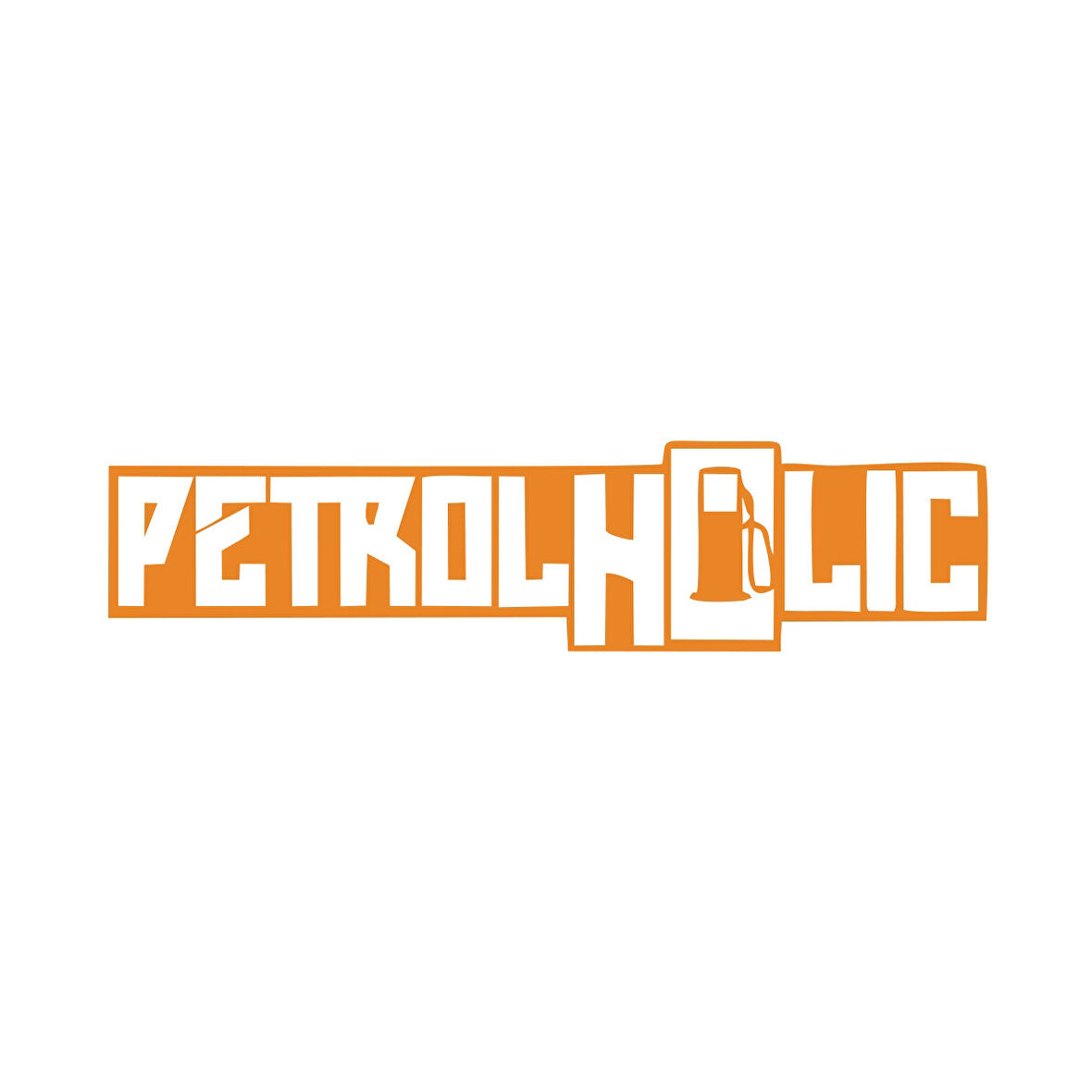 Petrol Sticker 17x17 Cm Turuncu