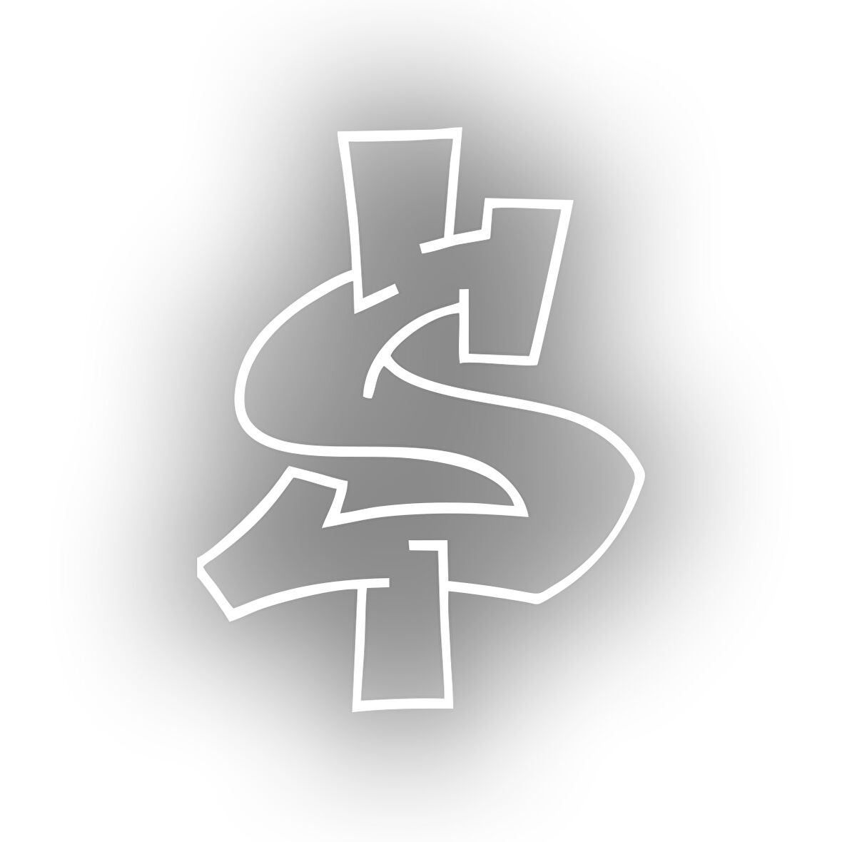 Dolar Sticker 17x17 Cm Beyaz