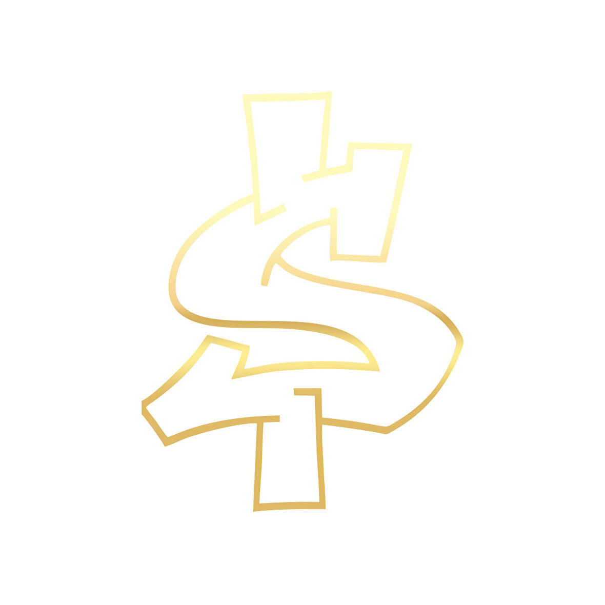 Dolar Sticker 17x17 Cm Gold