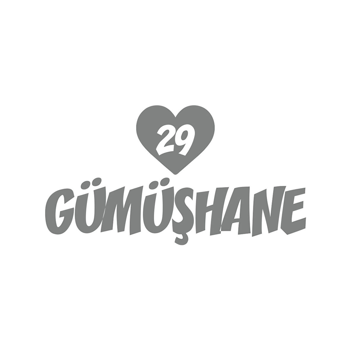 Kalpli 29 Gümüşhane Araba Sticker 17x17 Cm Gri