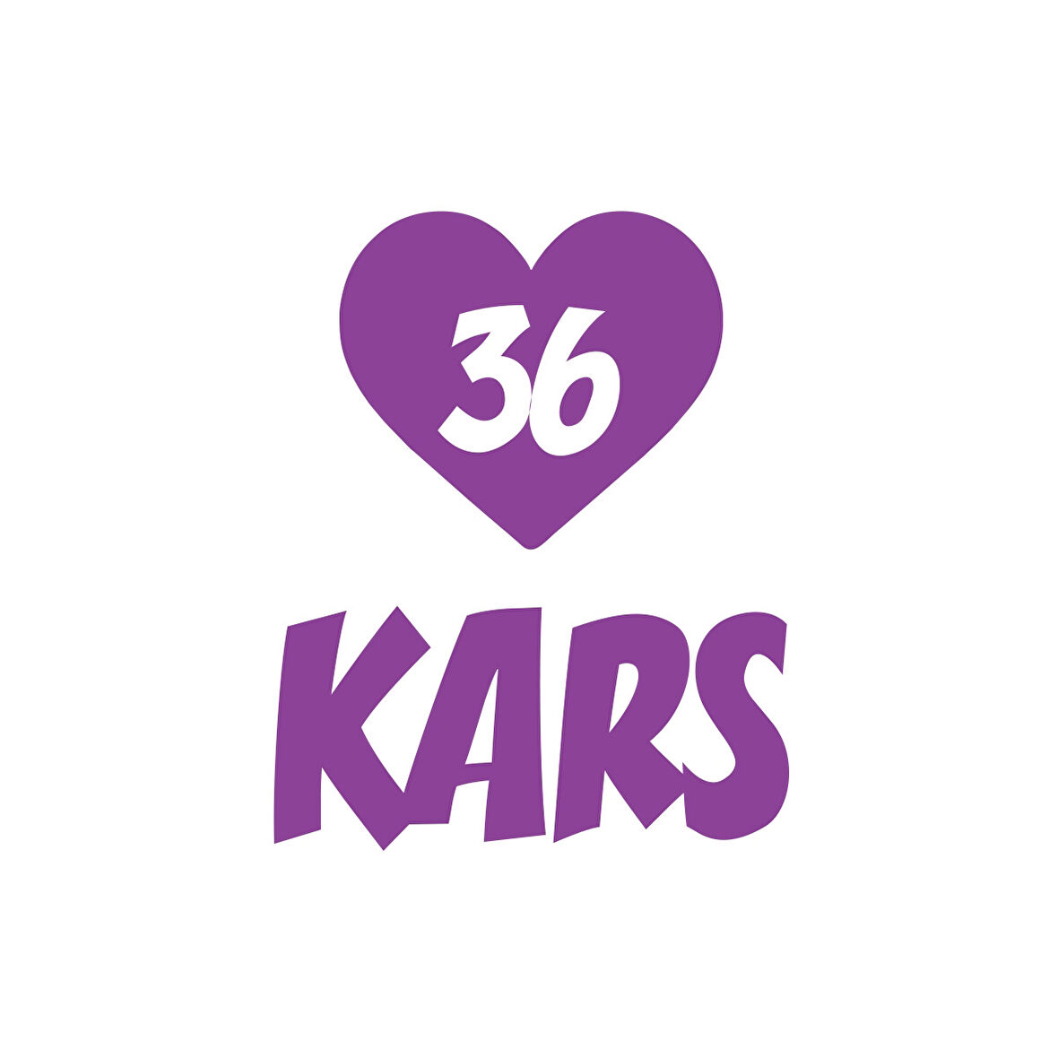 Kalpli 36 Kars Araba Sticker 17x17 Cm Mor