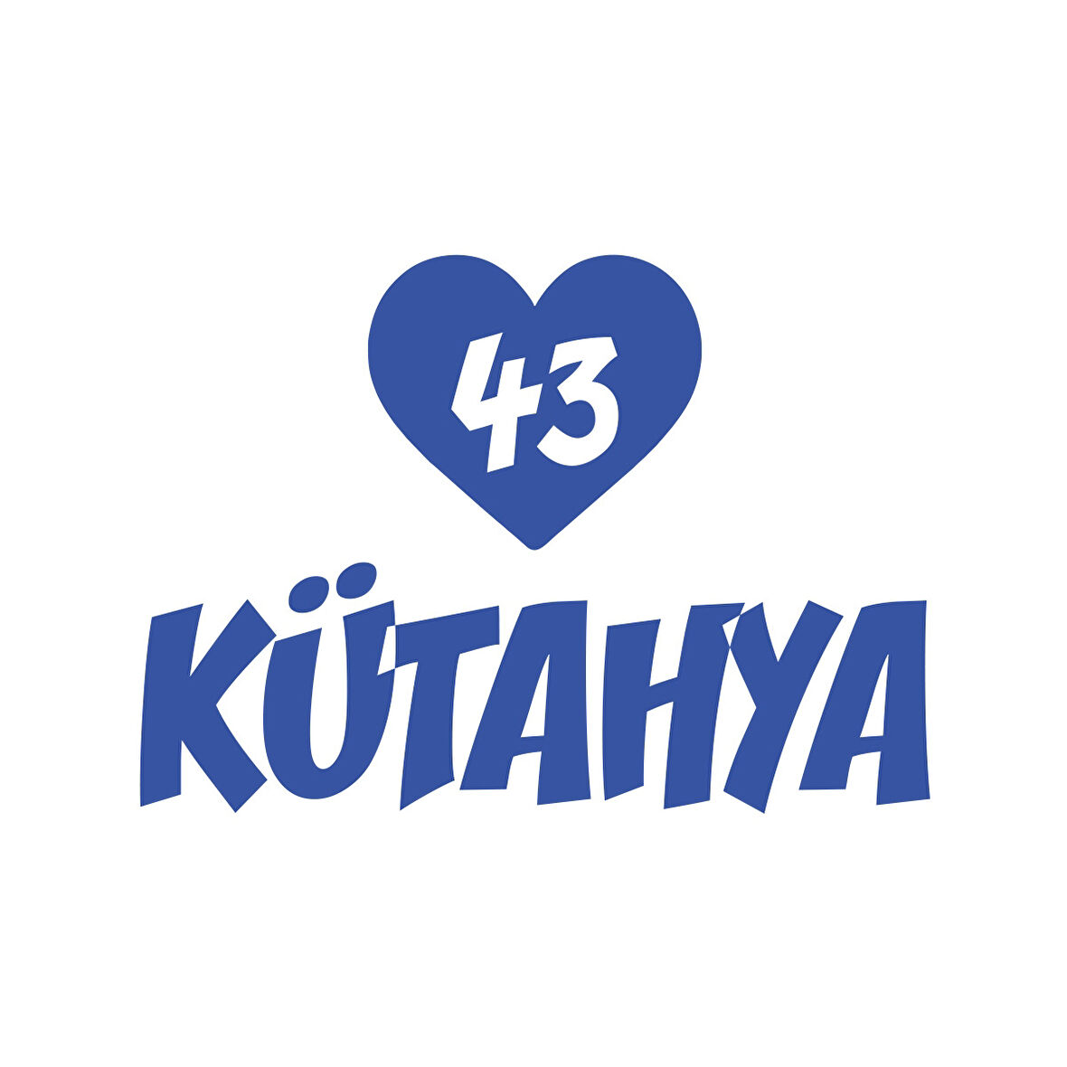 Kalpli 43 Kütahya Araba Sticker 17x17 Cm Mavi