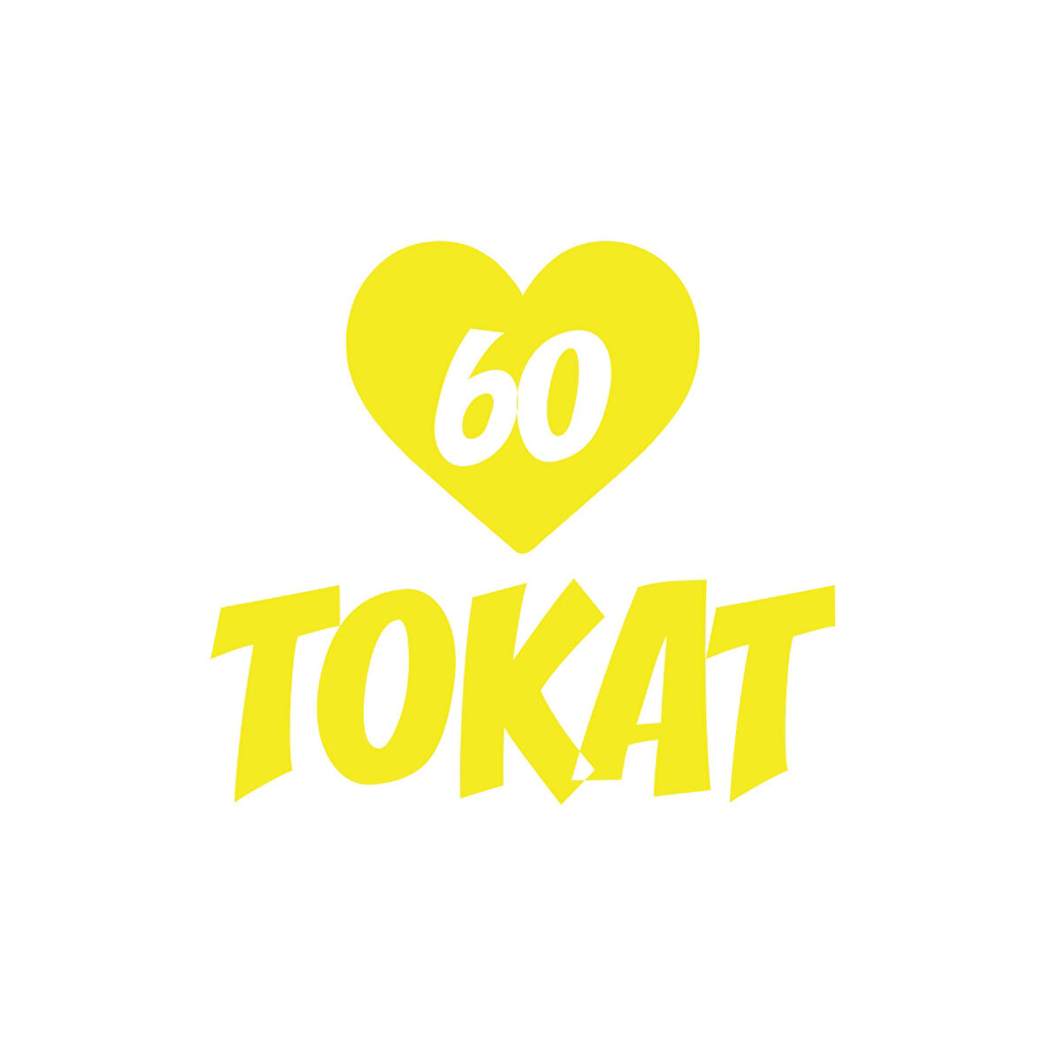 Kalpli 60 Tokat Araba Sticker 17x17 Cm Sarı