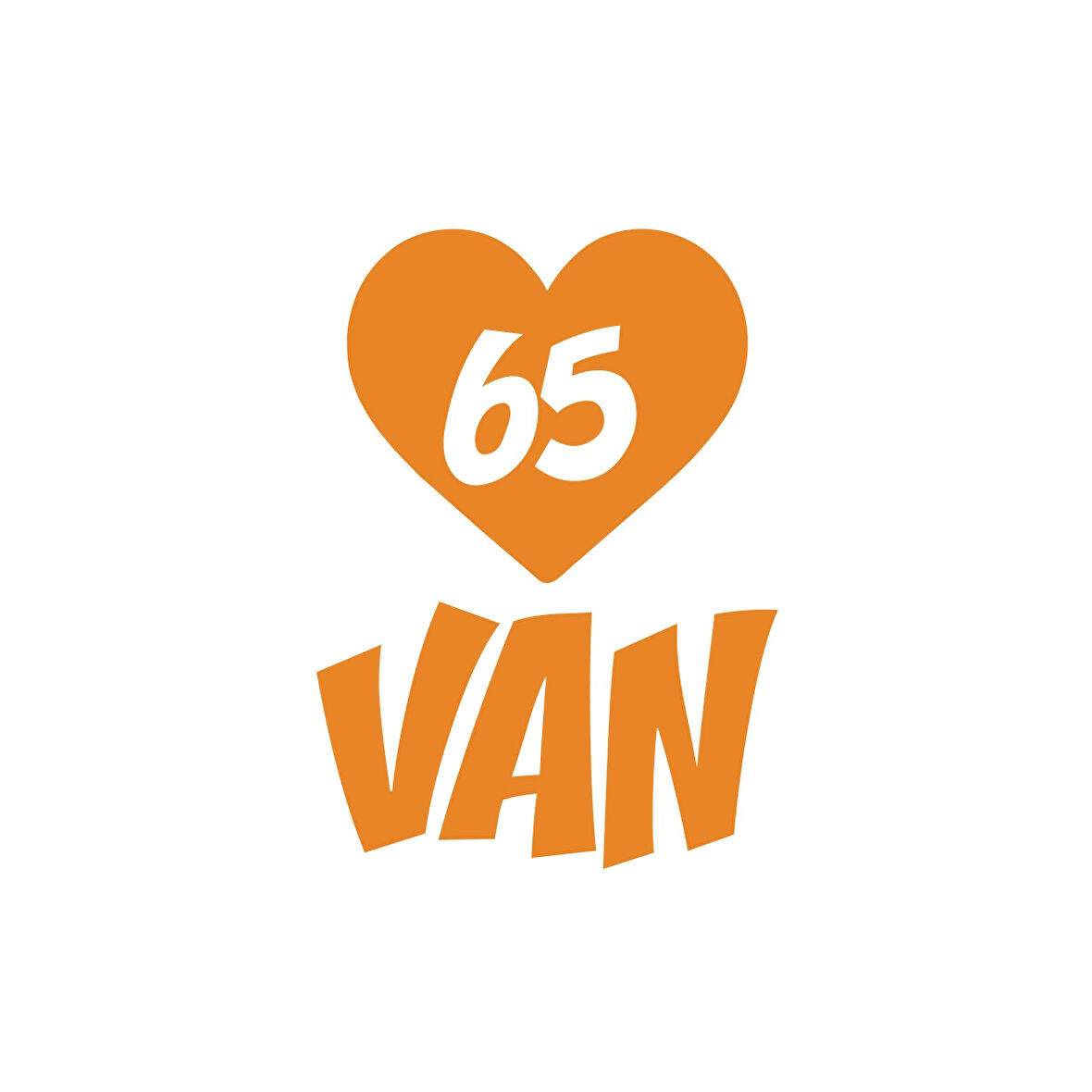 Kalpli 65 Van Araba Sticker 17x17 Cm Turuncu