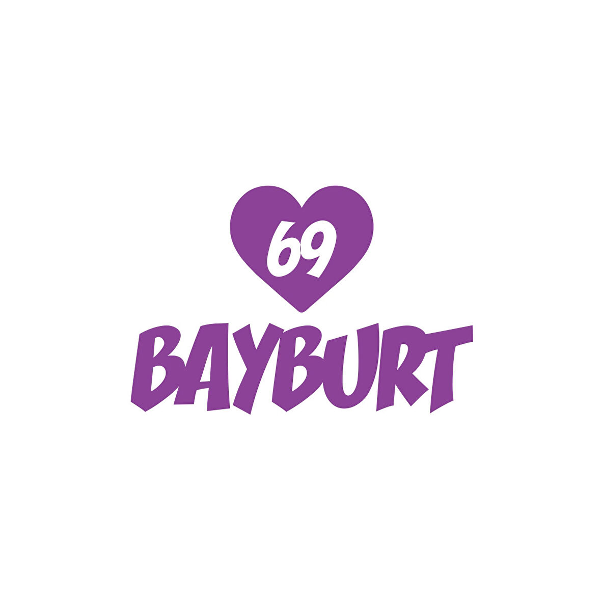 Kalpli 69 Bayburt Araba Sticker 17x17 Cm Mor