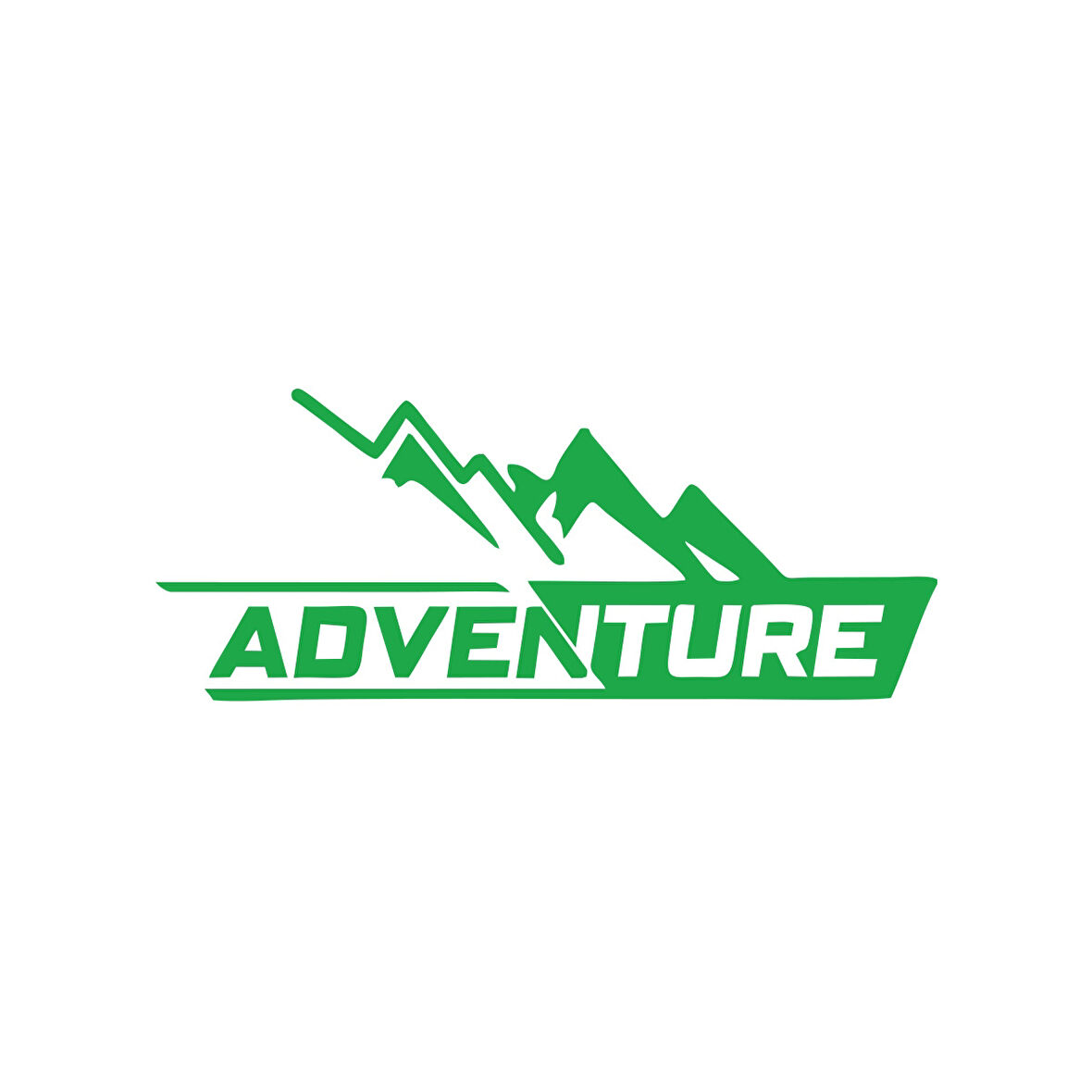 Adventure 4x4 Araba Sticker 17x17 Cm Yeşil