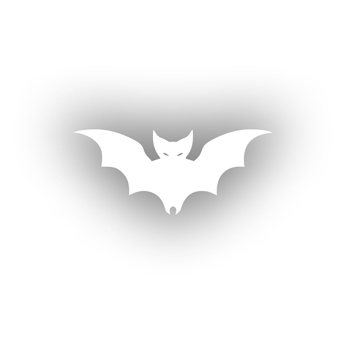 Kızgın Yarasa Araba Sticker 17x17 Cm Beyaz