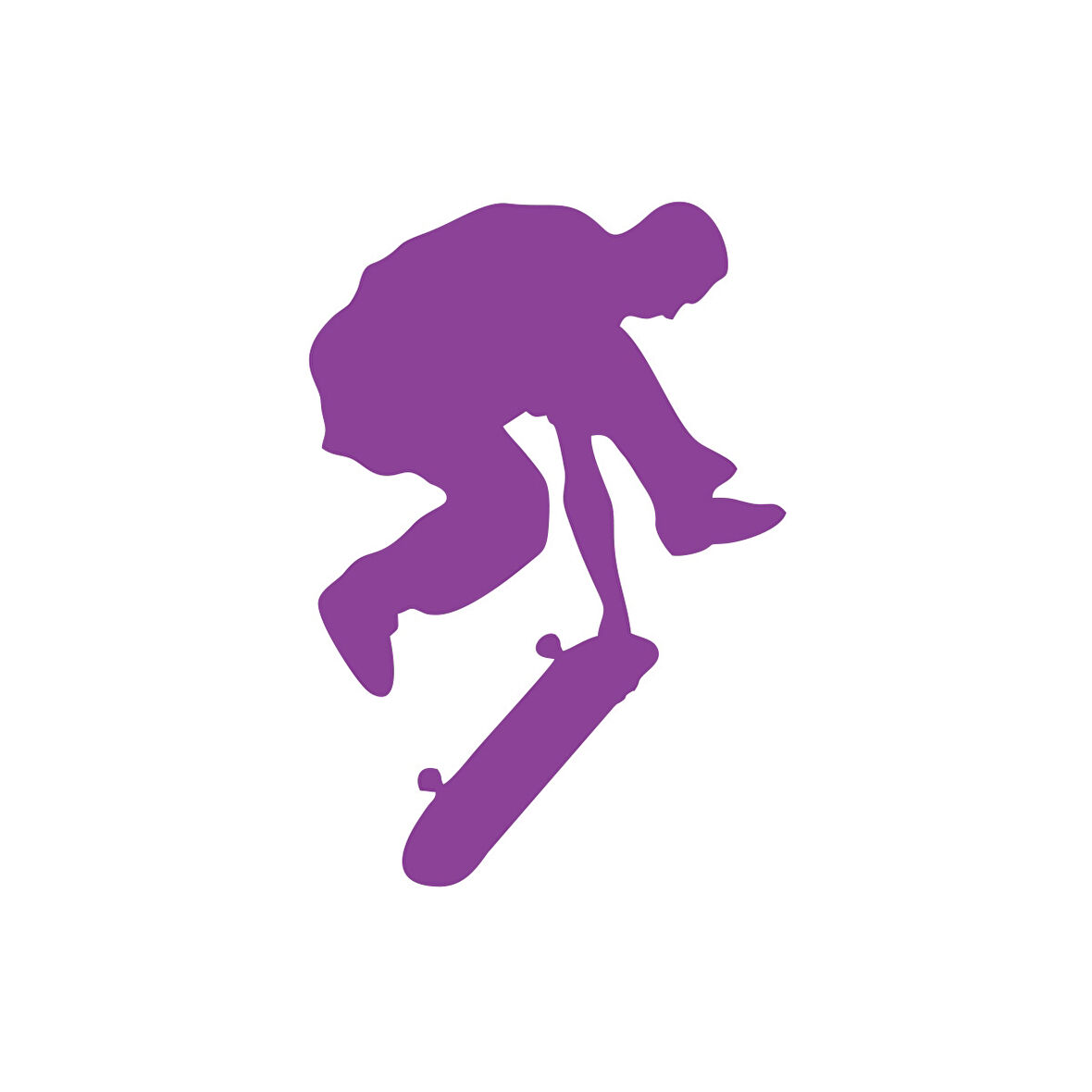 Kaykay Araba Sticker 17x17 Cm Mor