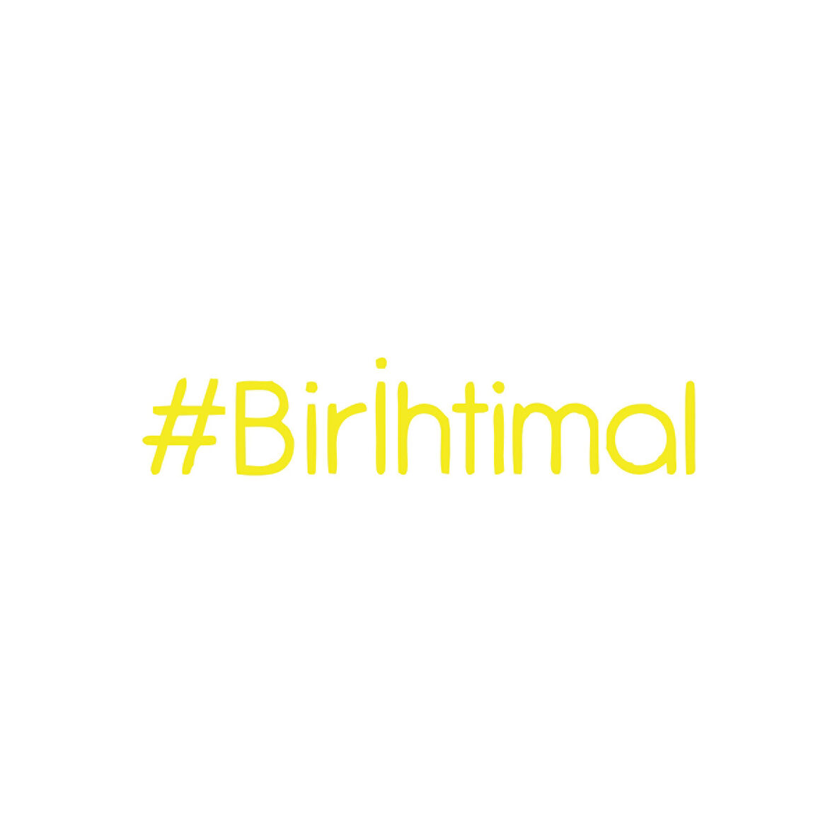 Bir İhtimal Araba Sticker 17x17 Cm Sarı
