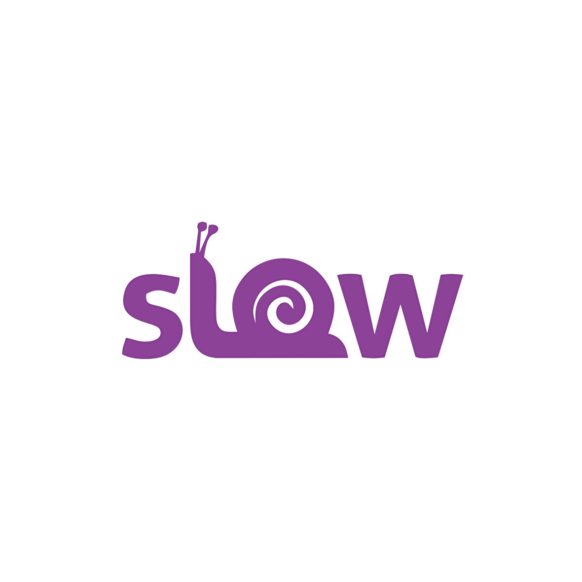 Slow Salyangoz Araba Sticker 17x17 Cm Mor