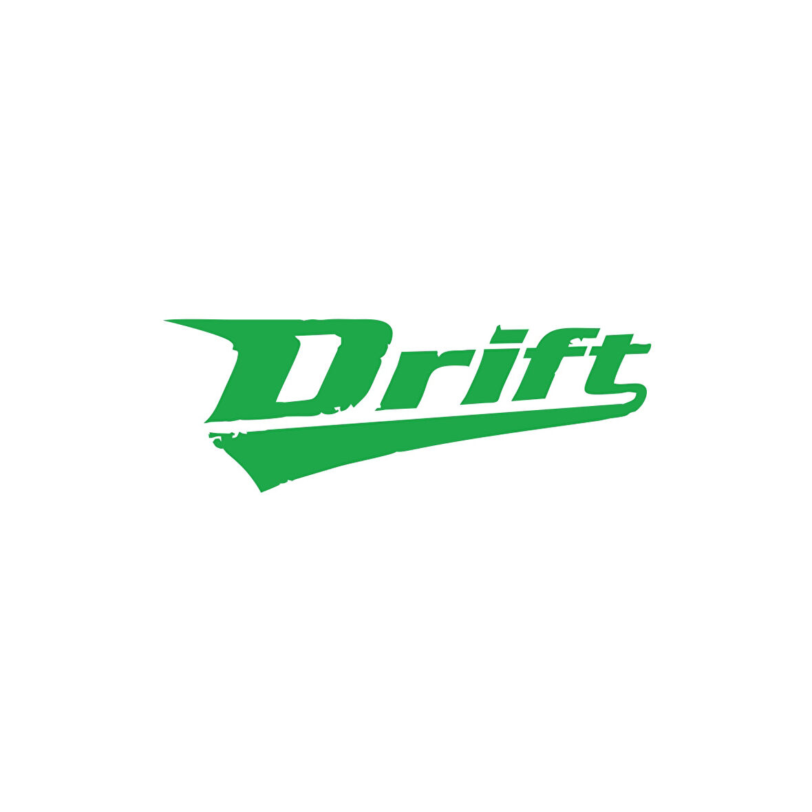 Drift Araba Sticker 17x17 Cm Yeşil