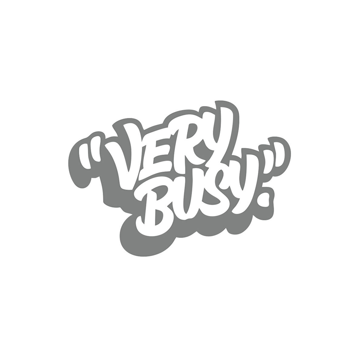 Very Busy Araba Sticker 17x17 Cm Gri