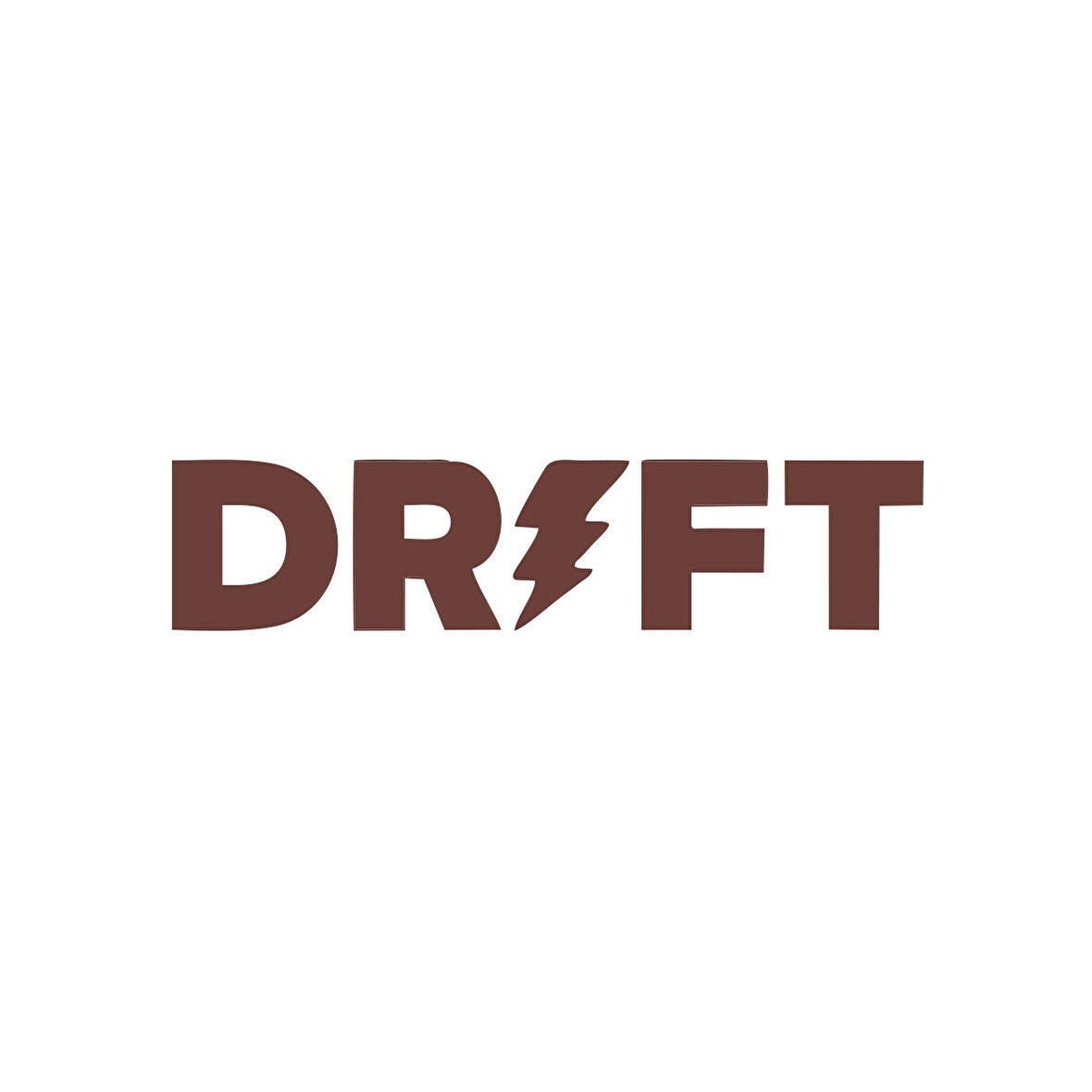 Drift Araba Sticker 17x17 Cm Kahverengi