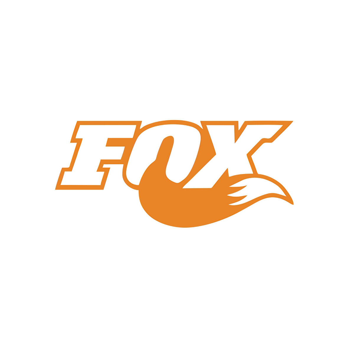 Fox Araba Sticker 17x17 Cm Turuncu