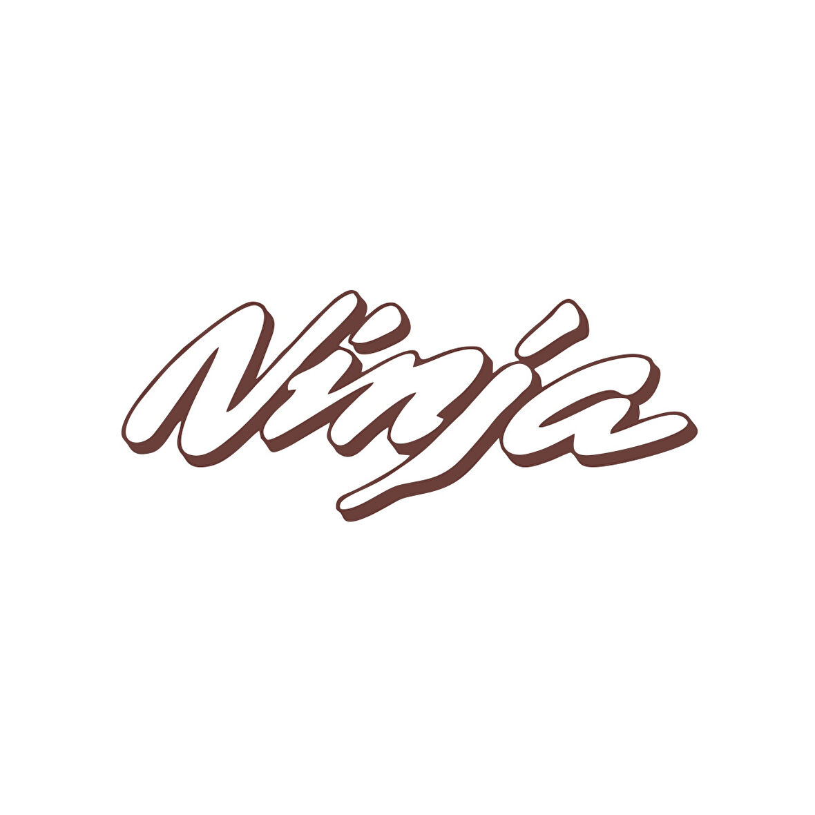 Ninja Araba Sticker 17x17 Cm Kahverengi