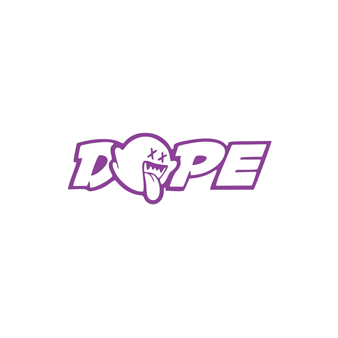 Dope Araba Sticker 17x17 Cm Mor