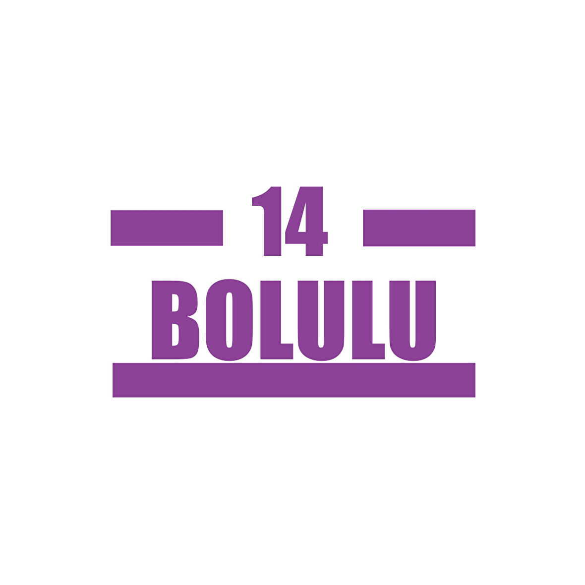 14 Bolulu Araba Sticker 17x17 Cm Mor