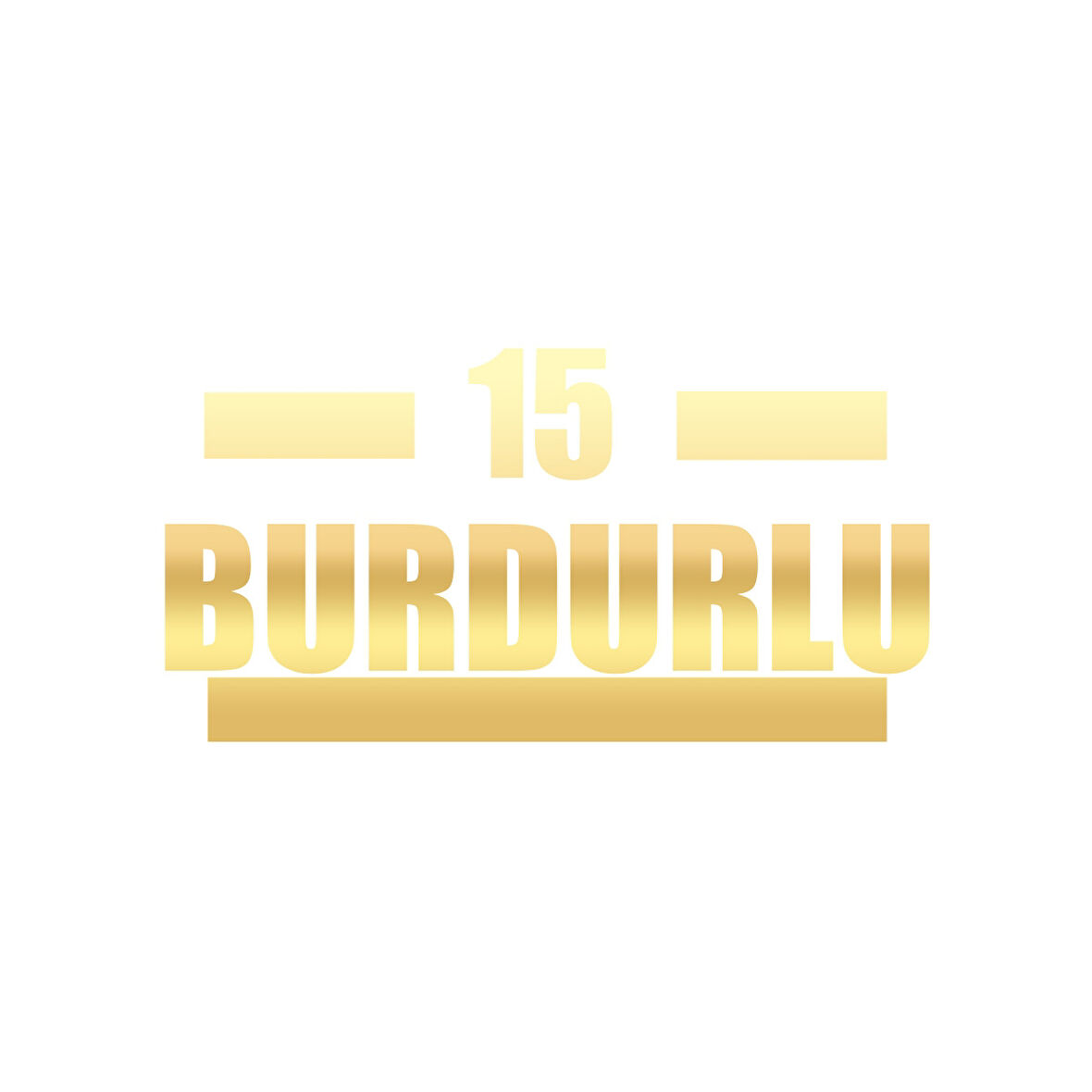 15 Burdurlu Araba Sticker 17x17 Cm Gold