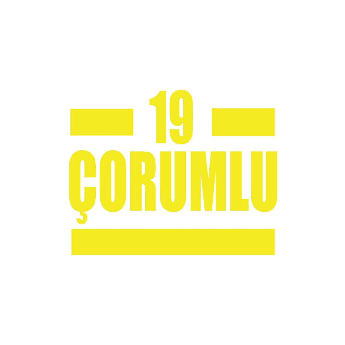 19 Çorumlu Araba Sticker 17x17 Cm Sarı