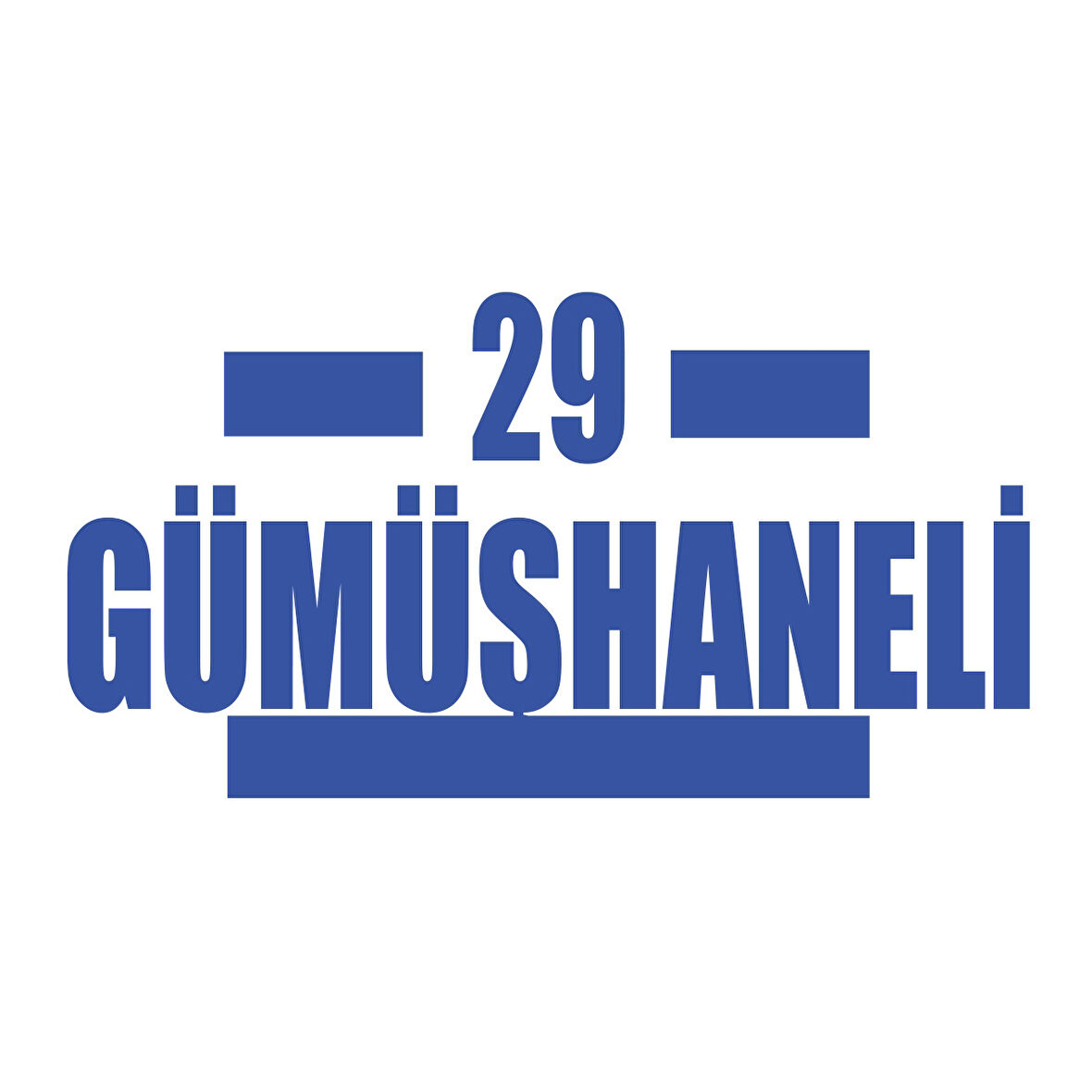 29 Gümüşhaneli Araba Sticker 17x17 Cm Mavi