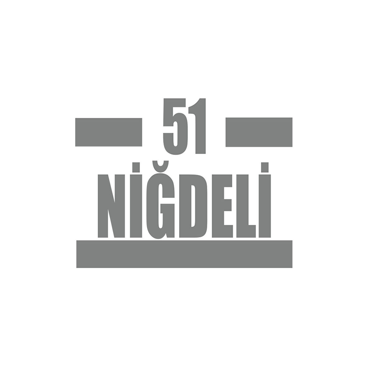 51 Niğdeli Araba Sticker 17x17 Cm Gri