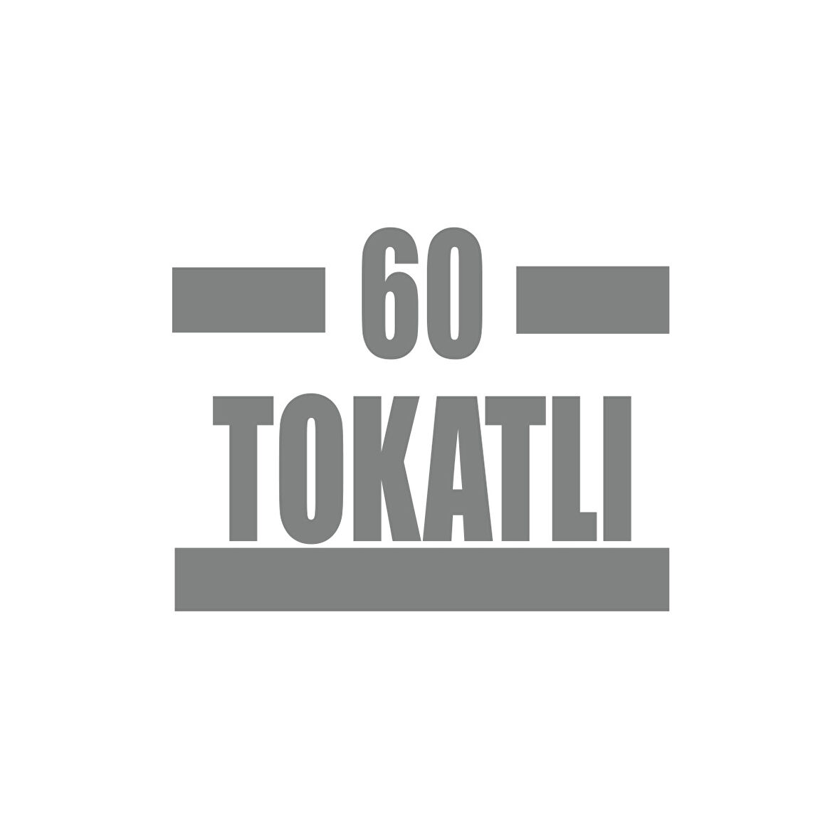 60 Tokatlı Araba Sticker 17x17 Cm Gri