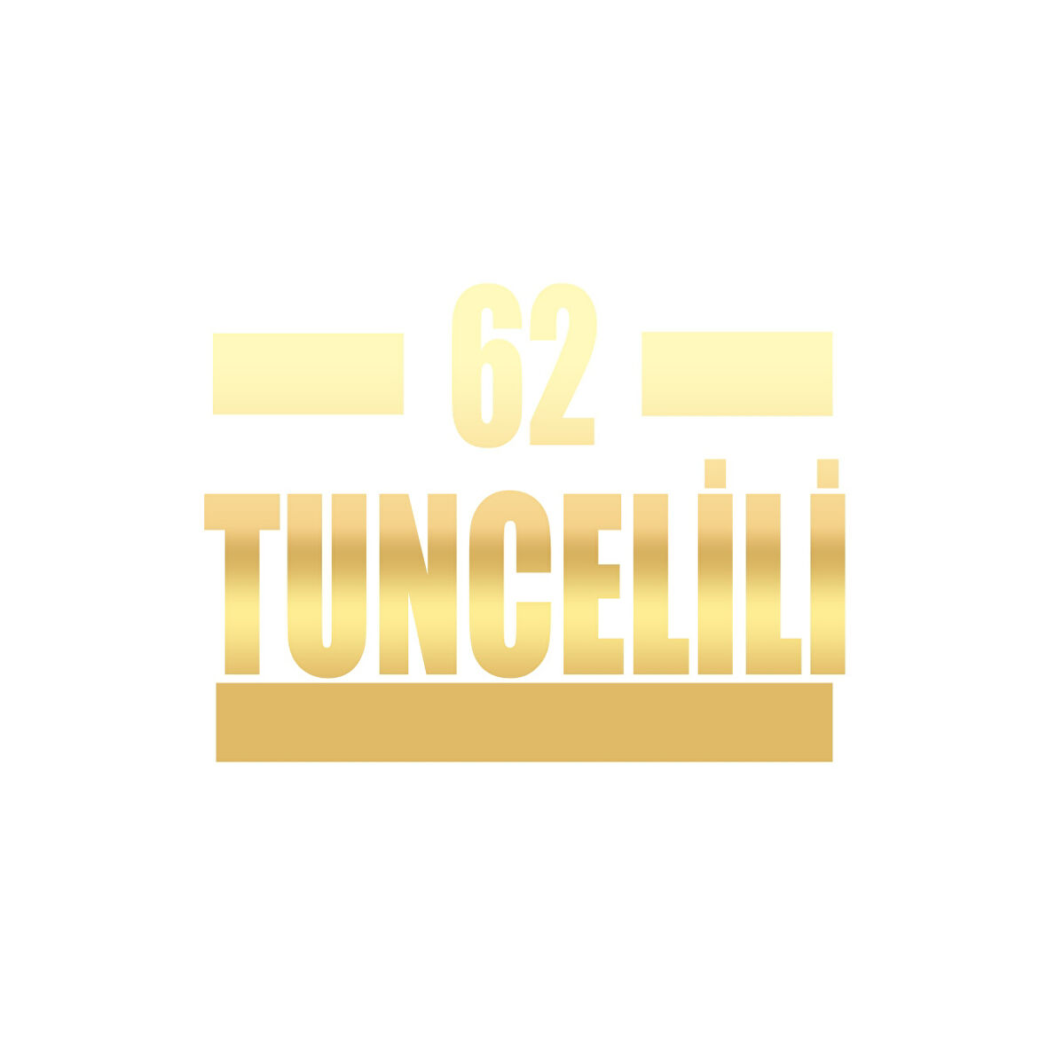 62 Tuncelili Araba Sticker 17x17 Cm Gold