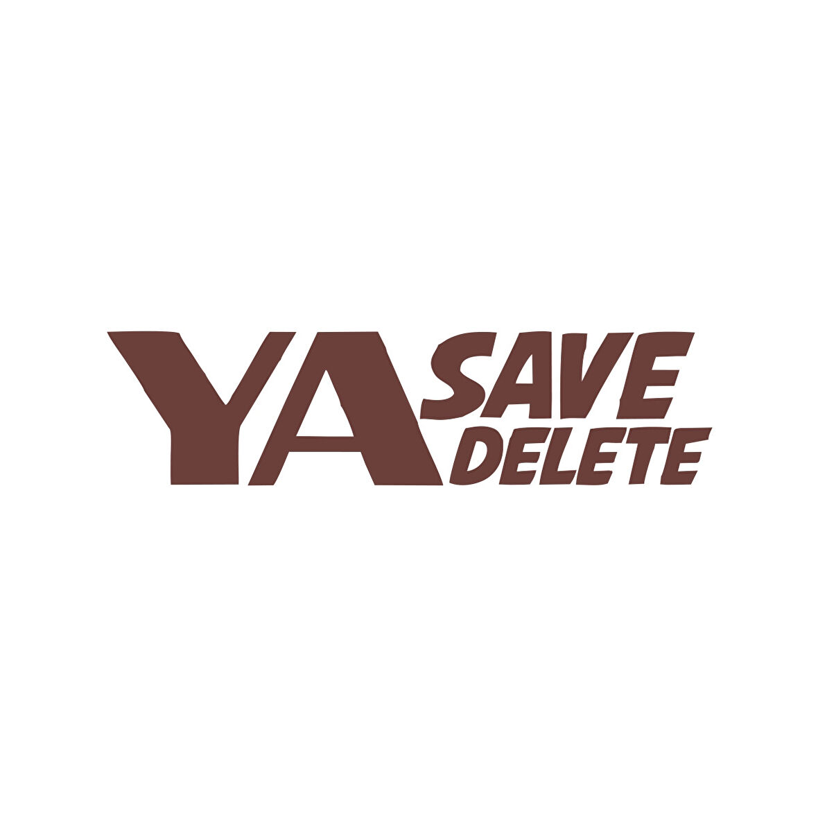 Ya Save Ya Delete Araba Sticker 17x17 Cm Kahverengi