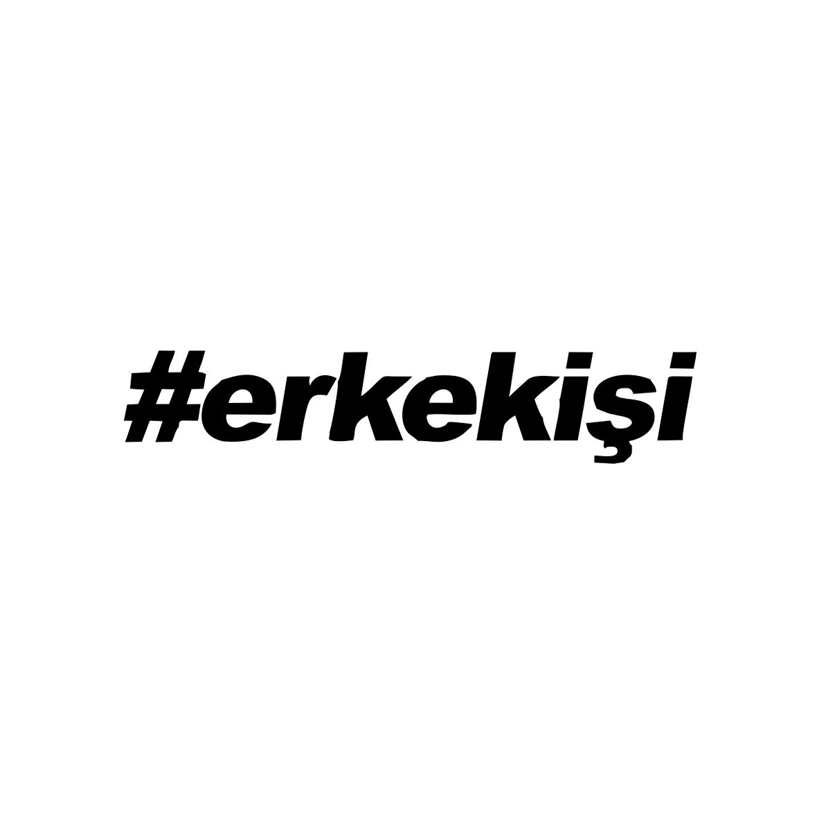 #erkekişi Araba Sticker 17x17 Cm Siyah